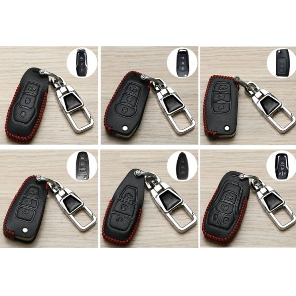 Ford Car Key Cover Keychain Anti-lost Number Plate, Style: A - Image 2