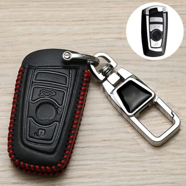 BMW Car Key Cover Multifunctional Keychain Anti-Lost Number Plate, Style: A
