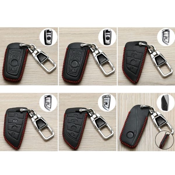BMW Car Key Cover Multifunctional Keychain Anti-Lost Number Plate, Style: A - Image 2