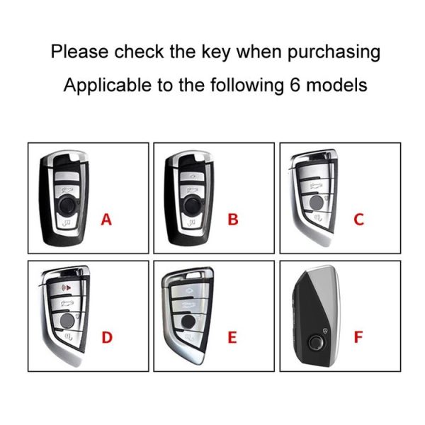 BMW Car Key Cover Multifunctional Keychain Anti-Lost Number Plate, Style: A - Image 3