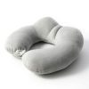 Portable Nap Neck Care Pillow Multifunctional Airplane Travel U-Shaped Pillow, Style: Gray PP Cotton