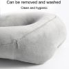 Portable Nap Neck Care Pillow Multifunctional Airplane Travel U-Shaped Pillow, Style: Gray PP Cotton - Image 5