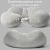 Portable Nap Neck Care Pillow Multifunctional Airplane Travel U-Shaped Pillow, Style: Gray PP Cotton - Image 7