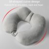 Portable Nap Neck Care Pillow Multifunctional Airplane Travel U-Shaped Pillow, Style: Gray PP Cotton - Image 8
