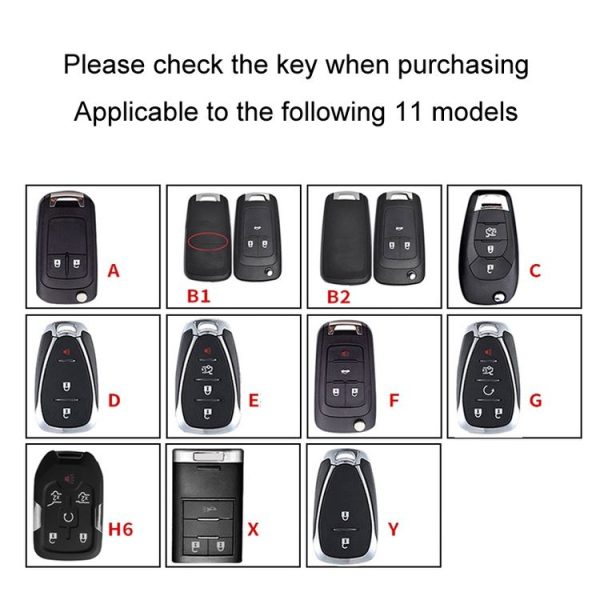 Chevrolet Car Key Cover Multifunctional Keychain Anti-lost Number Plate, Style: A - Image 3