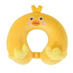 Cartoon Chicken U-Shaped Memory Pillow Students And Children Nap Rest Neck Care Pillow (Yellow)