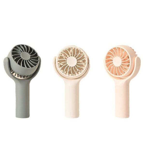 Mini Handheld Small Fan Rechargeable Mute Desktop Portable Fan (Pink) - Image 3