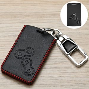 Renault Car Key Cover Multifunctional Keychain Anti-lost Number Plate (A)