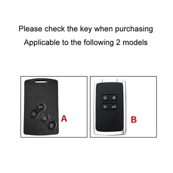 Renault Car Key Cover Multifunctional Keychain Anti-lost Number Plate (A) - Image 3