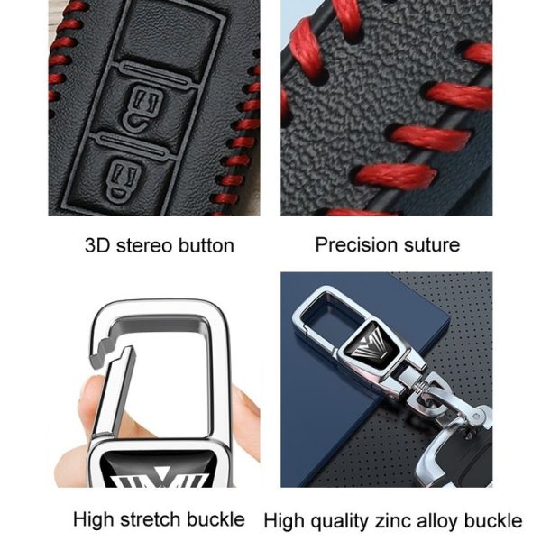 Volkswagen Jetta Car Key Cover Multifunctional Keychain Anti-lost Number Plate (A) - Image 4