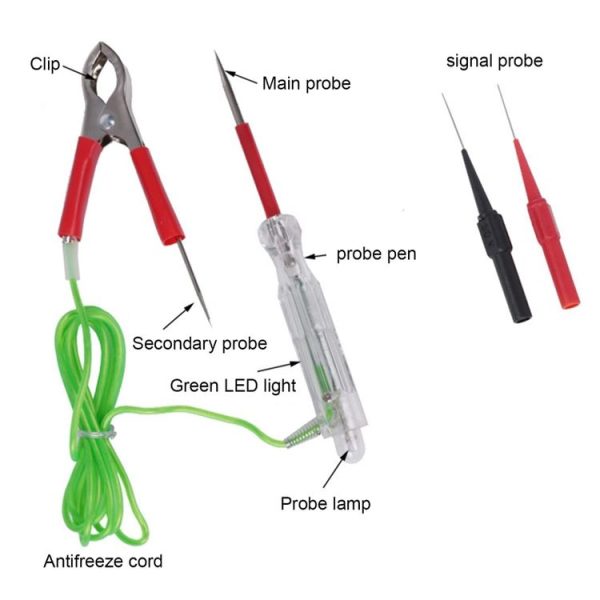 5pcs / Set Automotive Maintenance Test Pen Set Multifunctional Electricity Measuring Tester Light Tool - Image 2
