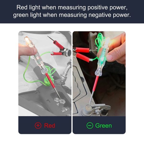 5pcs / Set Automotive Maintenance Test Pen Set Multifunctional Electricity Measuring Tester Light Tool - Image 5