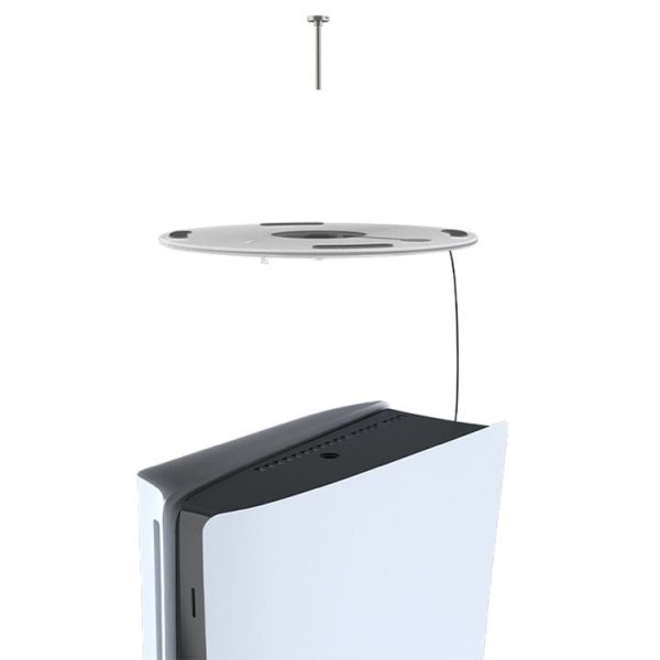 PS5 Slim iplay HBP-575 Simple Storage Base Light Version RGB Colorful Vertical Storage Bracket (Transparent) - Image 6