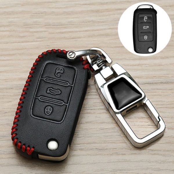 Volkswagen Key Cover Multifunctional Keychain Anti-lost Number Plate, Style: A