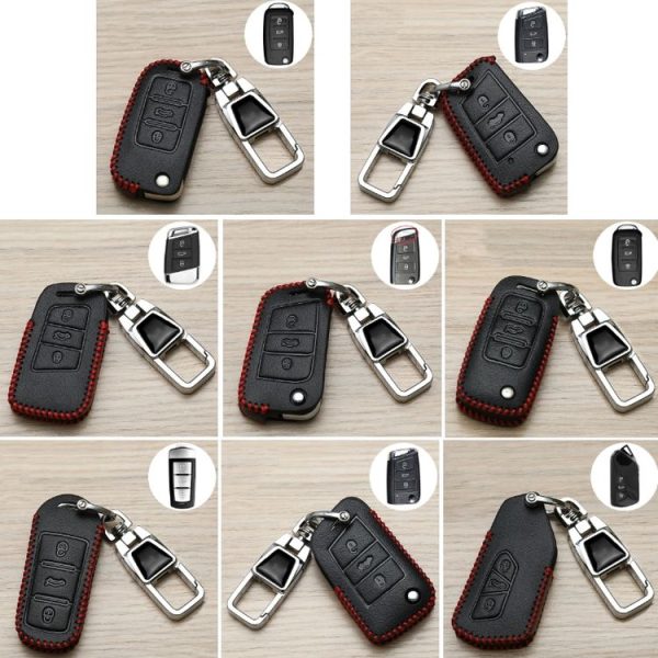 Volkswagen Key Cover Multifunctional Keychain Anti-lost Number Plate, Style: A - Image 2
