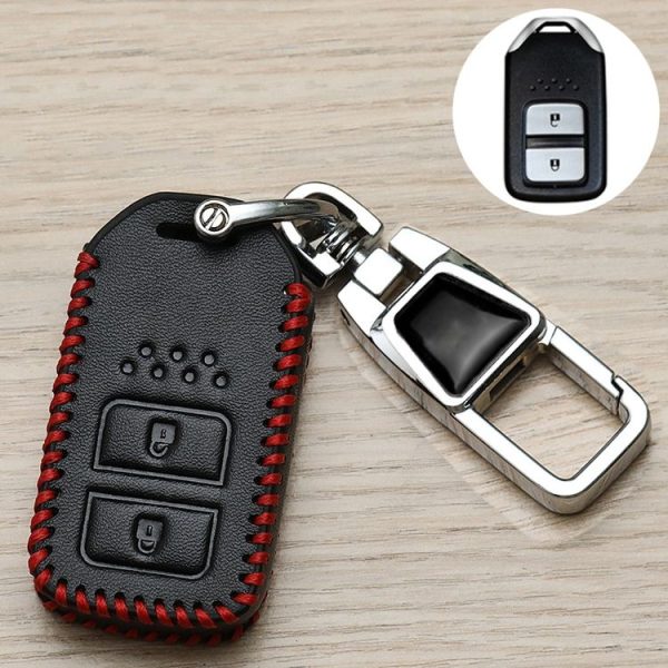 Honda Car Key Cover Multifunctional Keychain Anti-lost Number Plate, Style: A