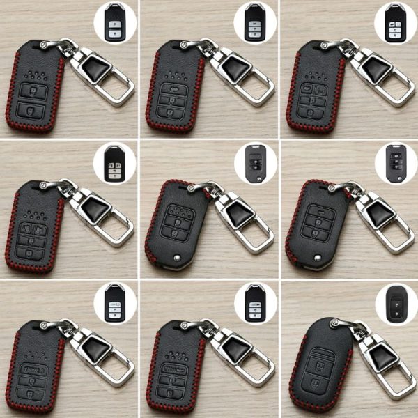 Honda Car Key Cover Multifunctional Keychain Anti-lost Number Plate, Style: A - Image 2