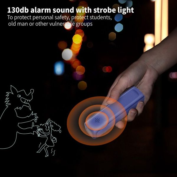 PS-J009 4-In-1 LED Light Buzzer Alarm Mini Folding Handheld Fan (Milk White) - Image 8