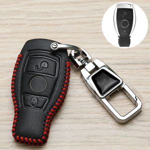 Mercedes-Benz Car Key Cover Multifunctional Keychain Anti-lost Number Plate, Style: A