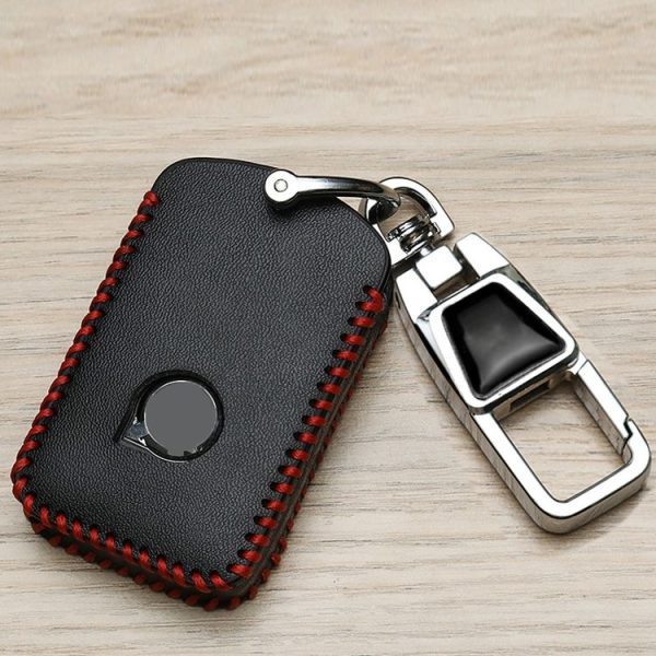 Volvo Car Key Cover Multifunctional Keychain Anti-lost Number Plate (A) - Image 2