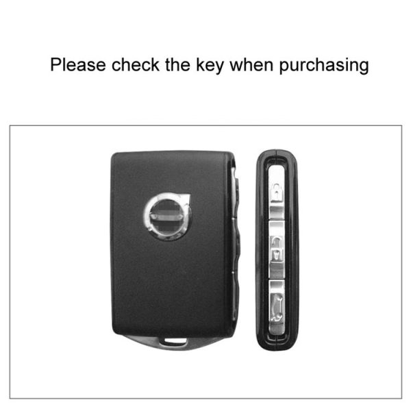 Volvo Car Key Cover Multifunctional Keychain Anti-lost Number Plate (A) - Image 3