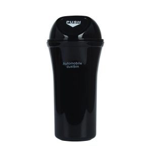 Car Mini Trash Can Multifunctional Interior Storage Box (Black)