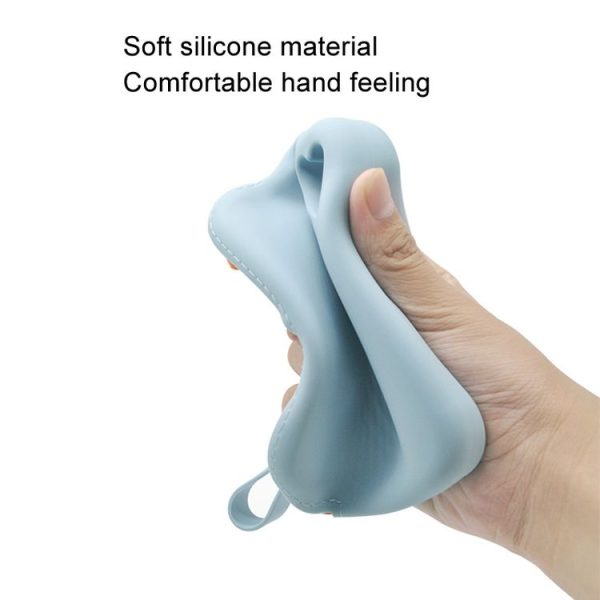 Silicone Storage Bag Portable Key Card Package Waterproof Dustproof Data Earphone Mini Bag (Light Blue) - Image 5