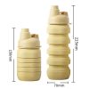 500ml Outdoor Camping Sporting Goods Large Capacity Portable Folding Silicone Kettle (Pink) - Image 3