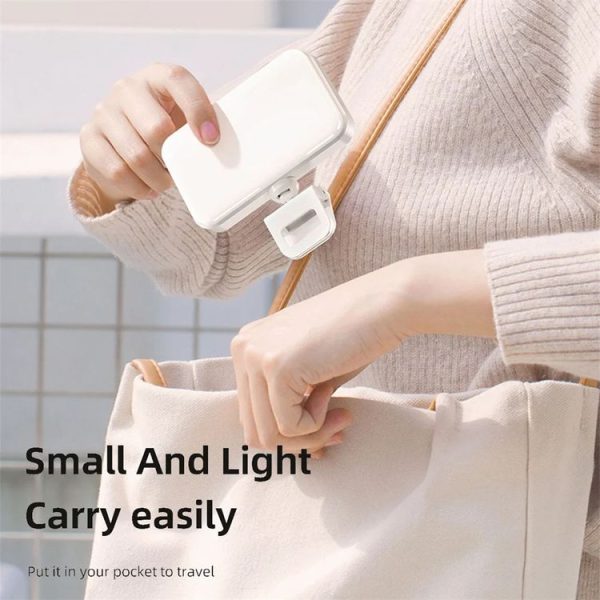 66 LEDs Selfie Fill Light Rechargeable 3 Modes Clip-on Pocket Light For Phone, Laptop, Tablet Meeting (White) - Image 9