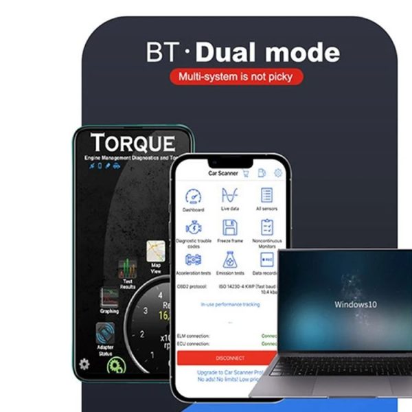 ELM327 Bluetooth 4.0 Automotive Engine Fault Detection For Android And IOS - Image 8