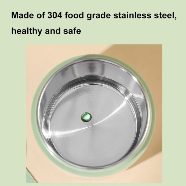 304 Stainless Steel Breakfast Cup Insulated Soup Cup with Lid and Spoon, Spec: Panda+Stickers - Image 4