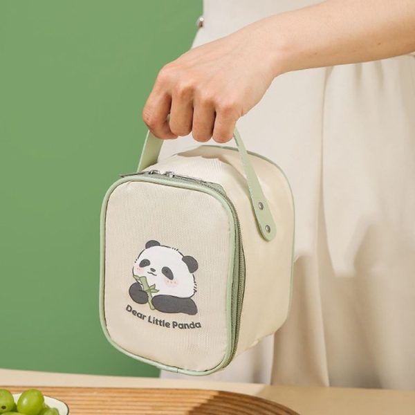304 Stainless Steel Breakfast Cup Insulated Soup Cup with Lid and Spoon, Spec: Panda+Stickers - Image 9