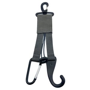 Multifunctional Strapping Hook Buckle Portable Packing Hook Webbing (Black)
