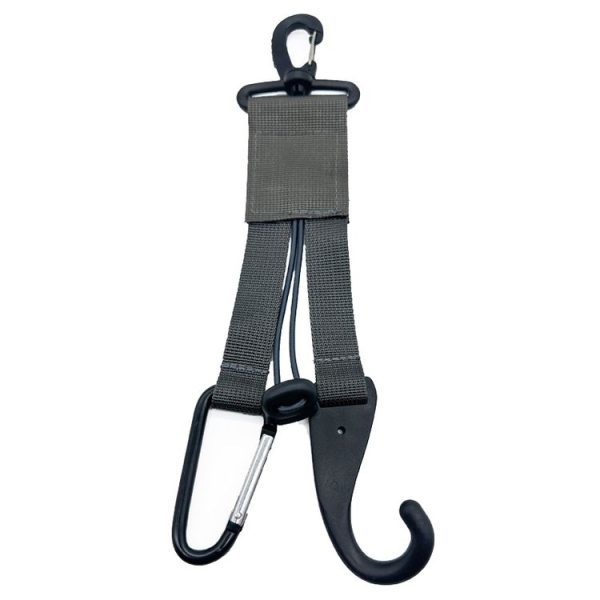 Multifunctional Strapping Hook Buckle Portable Packing Hook Webbing (Black)