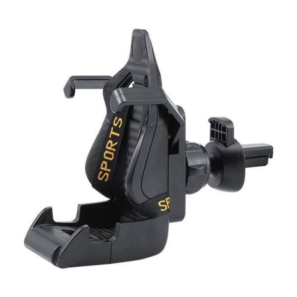 Car Gravity Air Outlet Navigation Mobile Phone Holder (Yellow Ribbon) - Image 3