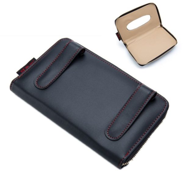 Car Sun Visor Skylight Hanging Tissue Box (H055 Black) - Image 4