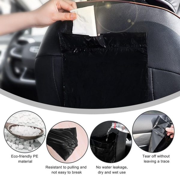 Mini Sticky Car Garbage Bag Disposable Vomiting Bag (20pcs) - Image 4