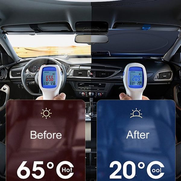 150x80cm For Tesla Car Sun Protection Heat Insulation Folding Sunshade - Image 7