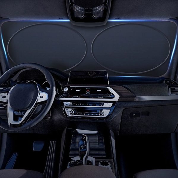 150x80cm For Tesla Car Sun Protection Heat Insulation Folding Sunshade - Image 8