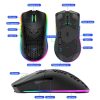 XUNSVFOX XYH80 Hollow Hole Rechargeable Wireless Gaming Mouse RGB Light Computer Office Mouse (White) - Image 4