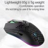 XUNSVFOX XYH80 Hollow Hole Rechargeable Wireless Gaming Mouse RGB Light Computer Office Mouse (White) - Image 5