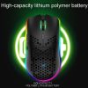 XUNSVFOX XYH80 Hollow Hole Rechargeable Wireless Gaming Mouse RGB Light Computer Office Mouse (White) - Image 7