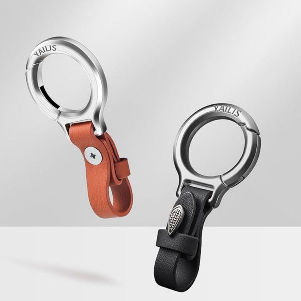 YAILIS Zinc Alloy Car Keychain Multi-functional Belt Hook Key Holder For Men & Women (Quartz Black) - Image 3