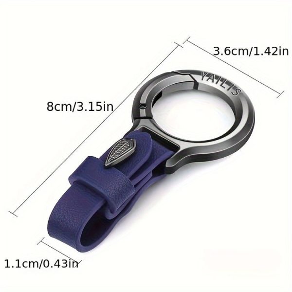 YAILIS Zinc Alloy Car Keychain Multi-functional Belt Hook Key Holder For Men & Women (Quartz Black) - Image 4