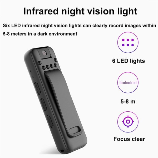 Mrobo D3 1080P Rotating Camera HD Infrared Night Recording Pen, Size: 16 GB (Black) - Image 4