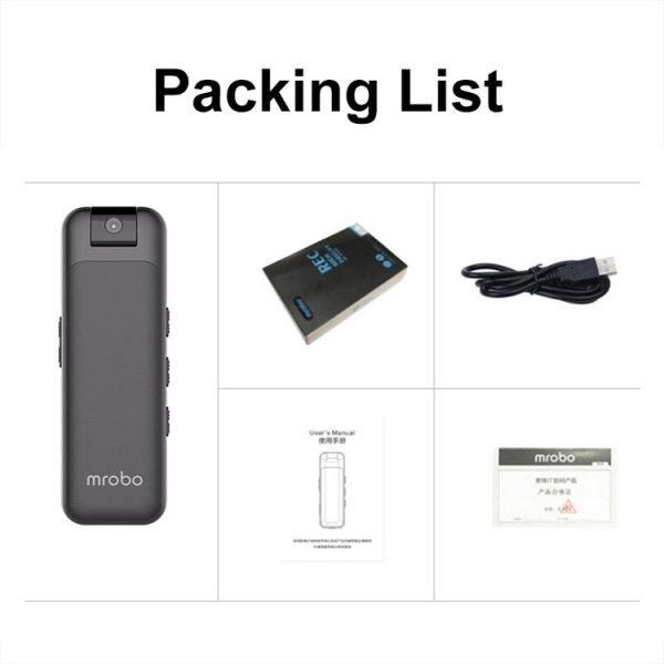 Mrobo D3 1080P Rotating Camera HD Infrared Night Recording Pen, Size: 16 GB (Black) - Image 6