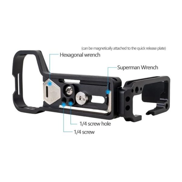 Sony A7R4 / A7M4 Camera XILETU L-Type Quick Release Plate Shooting Expansion Bracket Cage - Image 4