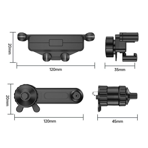 Car Mobile Phone Holder Navigation Air Outlet Support Fixed Bracket (Extension Pole) - Image 3