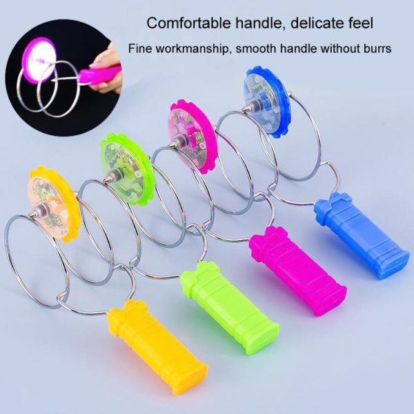 Light-emitting Magnetic Gyro Toys Magic Track Gyro Children Toy Yo-yo Balls (Random Color) - Image 4