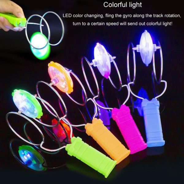 Light-emitting Magnetic Gyro Toys Magic Track Gyro Children Toy Yo-yo Balls (Random Color) - Image 6